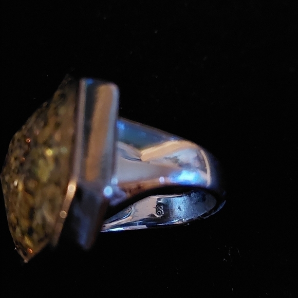 Vintage* Lia Sophia Blue/Green Odessy Ring. Size 6 - Picture 4 of 7